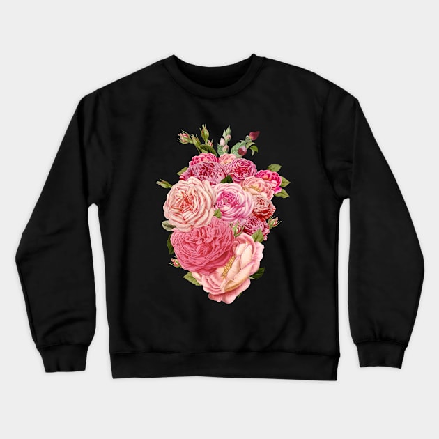 Mother’s Heart Roses by Tobe Fonseca Crewneck Sweatshirt by Tobe_Fonseca